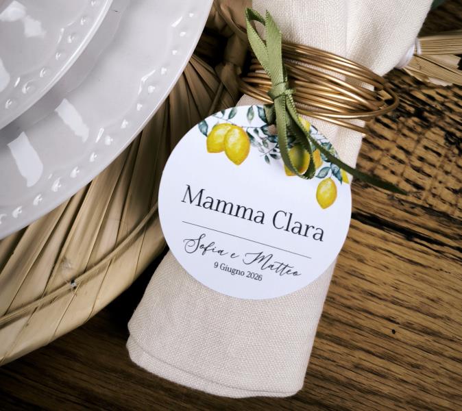 Segnaposto Tondo - Accessori per matrimonio